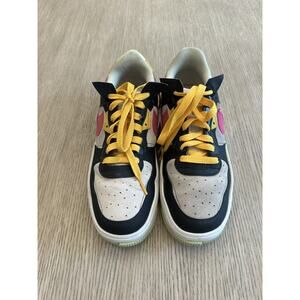 Nike Air Force 1 React Fontanka Women’s 8 Y2K Grey Platform Chunky Sneakers